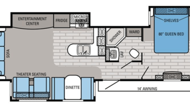 rear living travel trailer