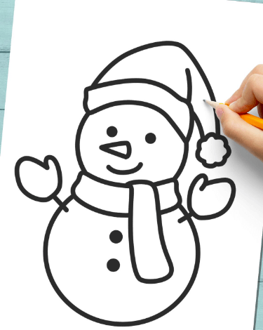 Printable:1xcfvdyc8h4= Snowman Outline